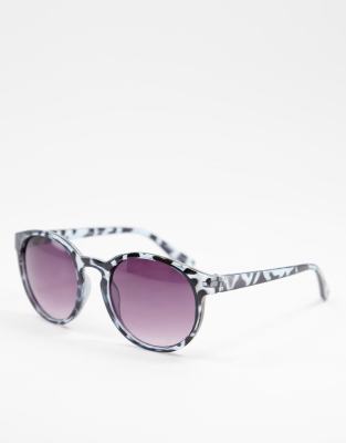 Accessorize Accessorize Pip preppy sunglasses in blue tortoiseshell