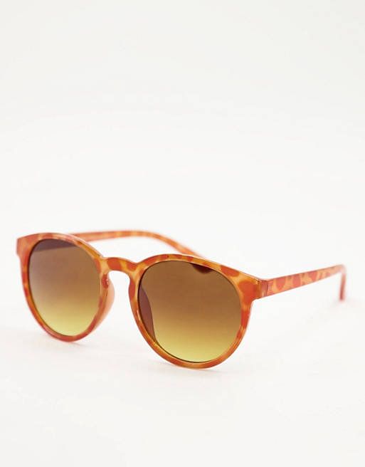 Accessorize Pip preppy sunglasses in orange tortoiseshell