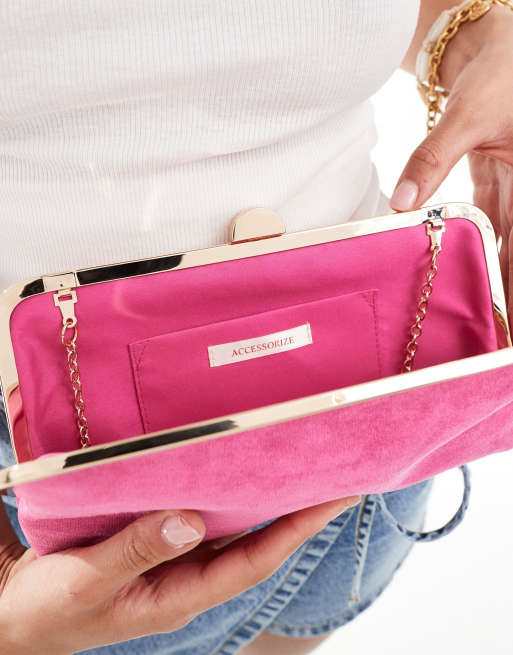 Accessorize Pochette Camoscio Rosa Portafoglio Accessorize Heart