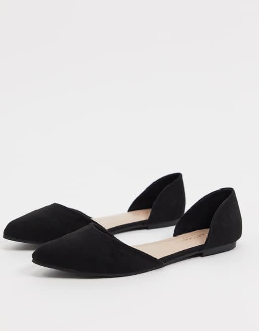 Almond Toe Flat Mule in Portobello, Women's Shoes