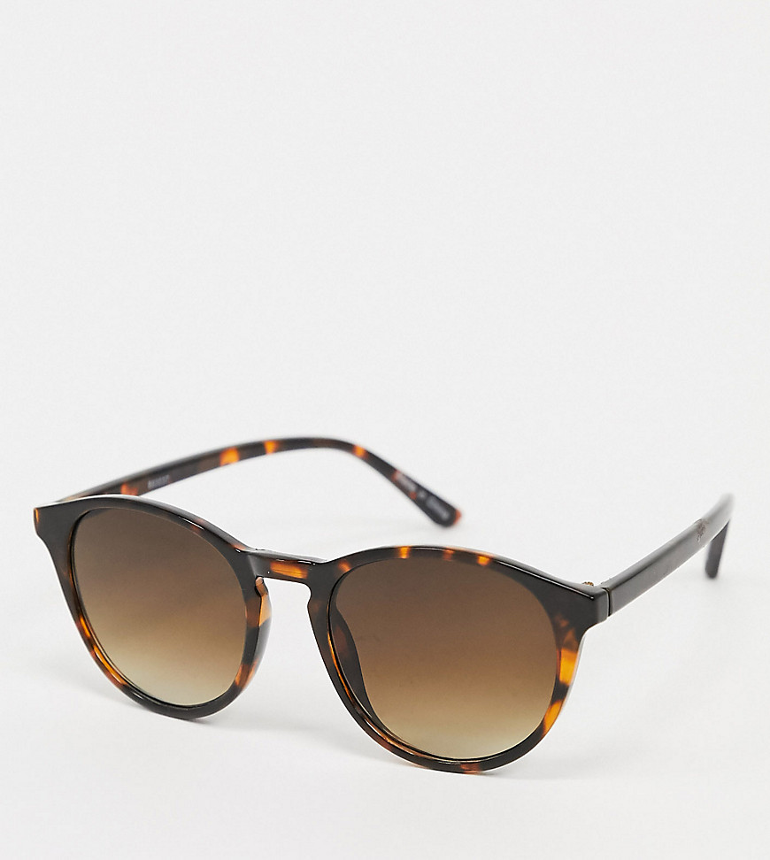 Accessorize Polly round sunglasses in tortoise shell-Brown