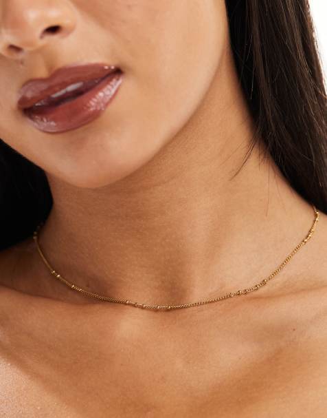 Accessorize – Pozłacany łańcuszek z kulkami ze stali nierdzewnej - view 1