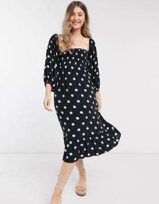 sheath polka dot dresses