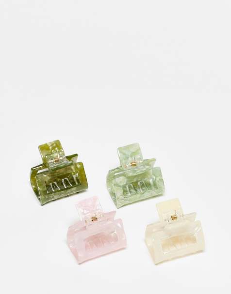Accessorize resin hair claw 4 pack in multi - view 1