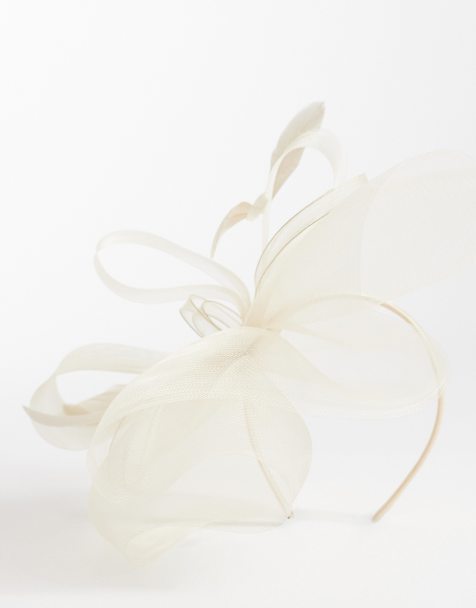 Accessorize Rhea fascinator headband in blush - view 1