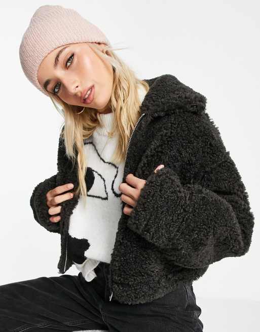 Accessorize – Rosa, ribbad mössa