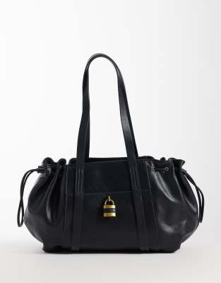 Accessorize - Sac porté épaule à détail cadenas - Noir