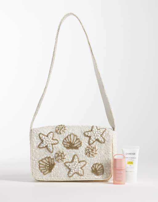 Accessorize - Sac porté épaule orné de coquillages - Crème, 2 de 4
