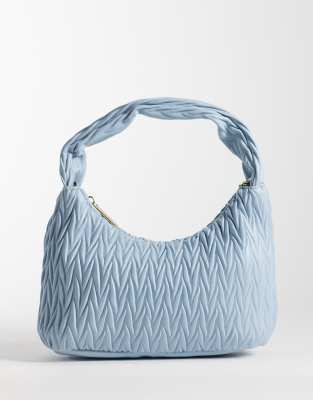 Accessorize - Sac porté épaule ou à main matelassé - Bleu clair