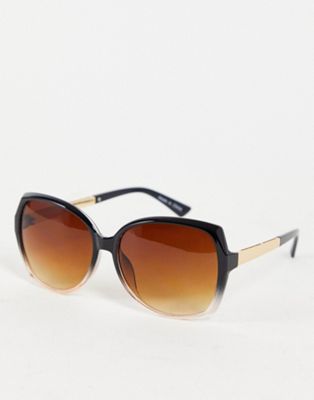 Accessorize Sadie square sunglasses in two tone | ASOS