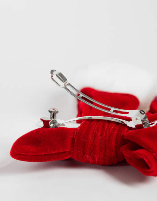 Accessorize santa hair bow in red, 3 of 3
