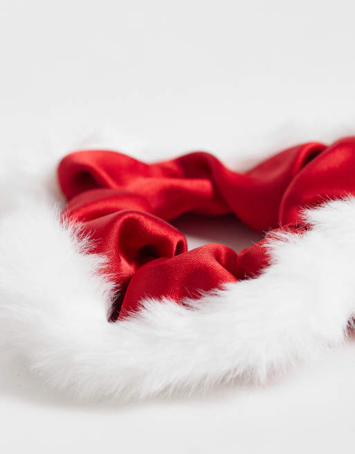 Accessorize santa scrunchie in red, 2 of 3