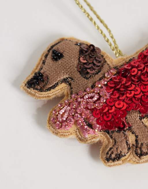 Accessorize sausage dog christmas tree decoration, 3 of 3