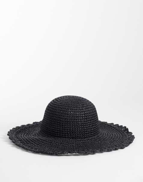Accessorize – Schlapp-Strohhut in Schwarz - view 1