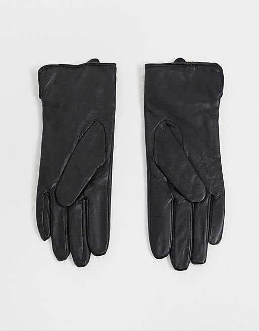 Accessoires Handschuhe Fingerhandschuhe Asos Fingerhandschuhe schwarz-wei\u00df Animalmuster Casual-Look 