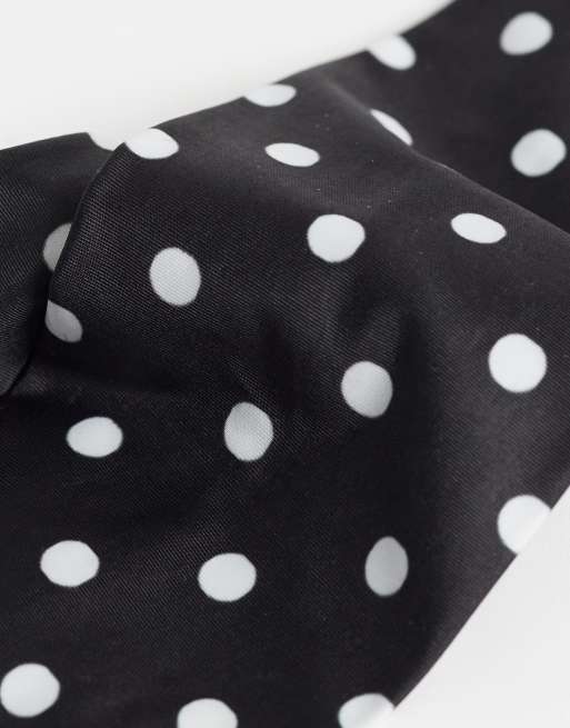 Accessorize set van 2 polkadot haarbanden in monochroom, 3 van 3