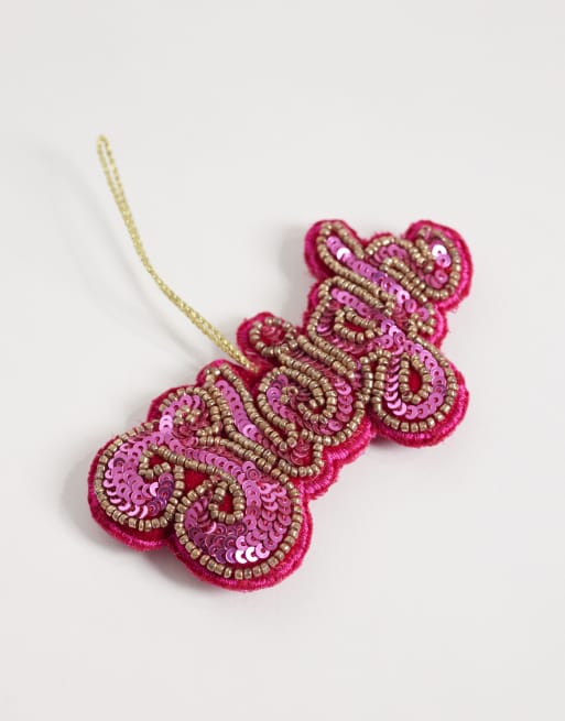 Accessorize sleigh slogan christmas tree decoration, 3 of 3