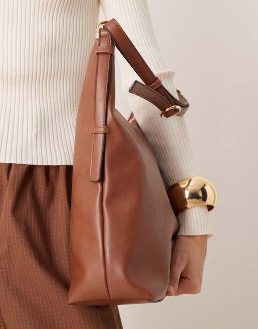 Accessorize slouchy shoulder bag in tan, 2 of 4