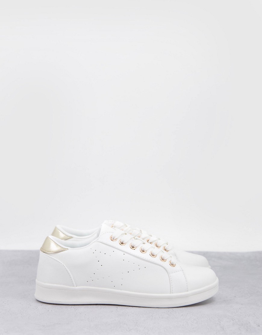 Accessorize - Sneakers met sterdetail in wit