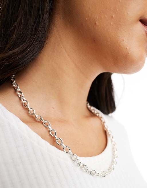 Accessorize – Snurrat kedjehalsband i sterlingsilver, 4 av 4