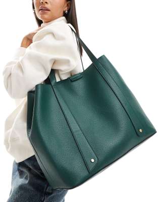 Accessorize Accessorize soft shoulder bag in dark green