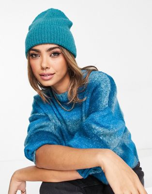 Accessorize Soho beanie hat in teal-Blue
