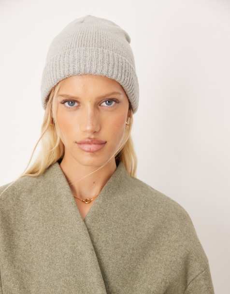 Accessorize soho knit beanie in light gray - view 1