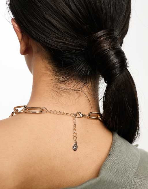 Accessorize – Średniej grubości naszyjnik łańcuszkowy w odcieniu złota, 3 z 4