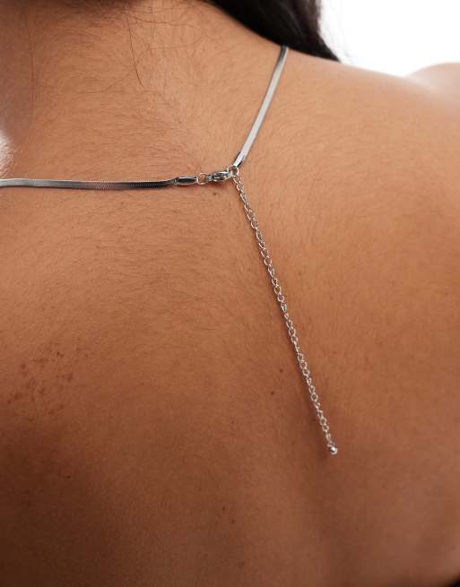 Accessorize stainless steel silver plated omega chain in silver, 3 of 3