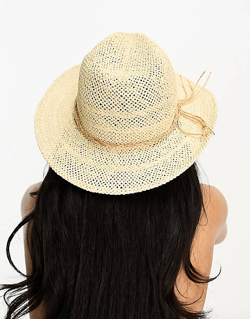 Aziatisch Pelagisch Voorzichtig Accessorize - Stetson-hoed met strorand in beige | ASOS