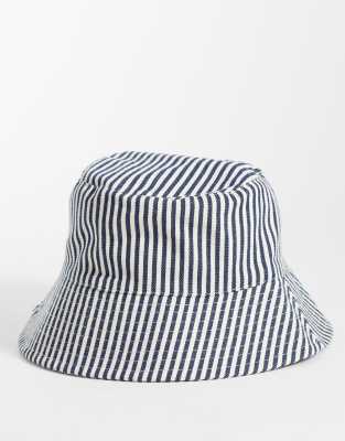 Accessorize Stripe Bucket Hat In Pattern