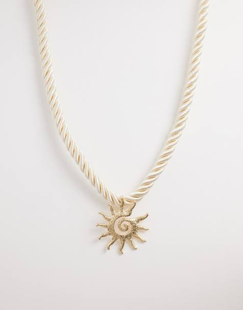 Accessorize - Sunshine - Ketting van gedraaid koord in goud - view 1