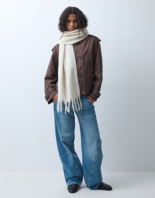Accessorize super fluffy scarf in cream, 2 of 5