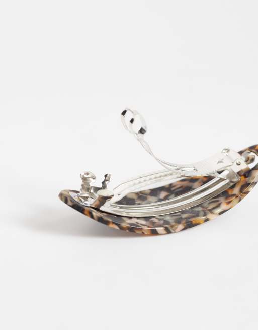 Accessorize Tabby-Haarspange in braunem Schildpatt, 3 von 3