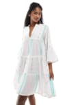 [Accessorize] Accessorize tiered smock dress in multi S MULTI