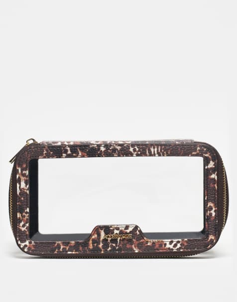 Accessorize tort make up box bag in brown - view 1