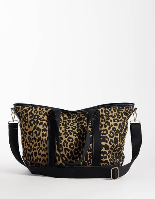Accessorize - Tote bag en toile à imprimé léopard, 4 de 4