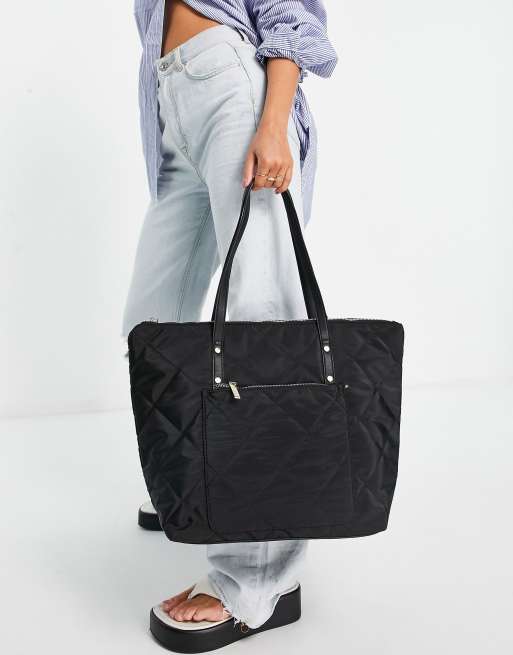 Accessorize Tote bag matelassé Noir ASOS