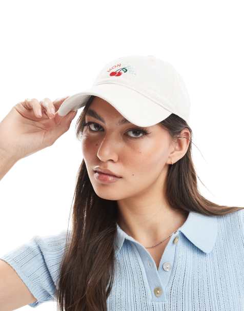 Accessorize twill cotton Mon Cheri baseball cap in cream - view 1