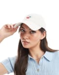 [Accessorize] Accessorize twill cotton Mon Cheri baseball cap in cream-White No Size CREAM