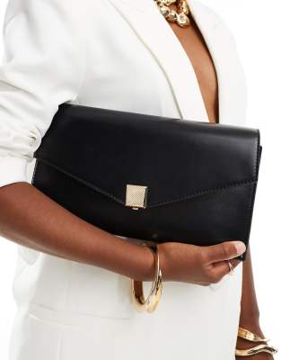 Accessorize - Übergroße Clutch in Schwarz