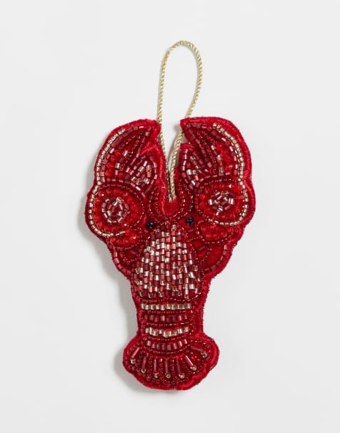 Accessorize – Verzierter Weihnachtsbaumschmuck im roten Hummer-Design - view 1