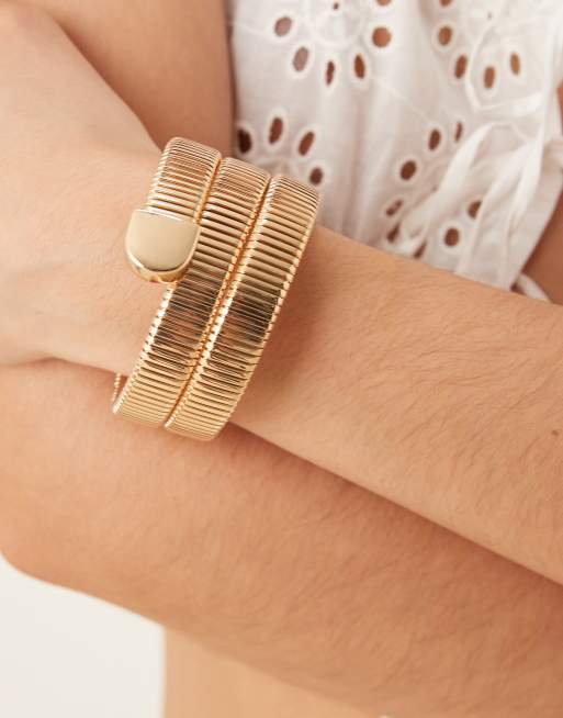 Accessorize - Wikkelarmband in goud, 2 van 3