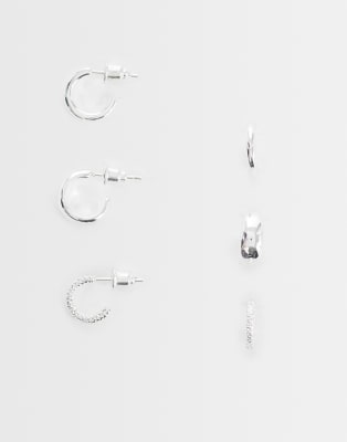 Дополните аксессуарами массивные обручи Z 3 pack из посеребренного серебра