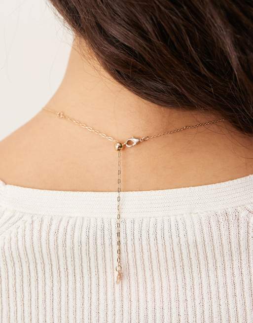 Accessorize Z aventurine y laryet necklace in 14k gold plated, 3 of 3