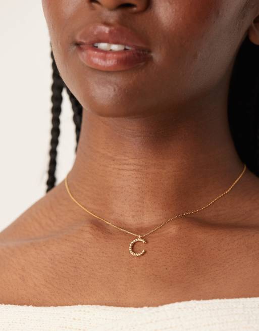 Accessorize - Z Collection - Vergulde ketting met C-letter