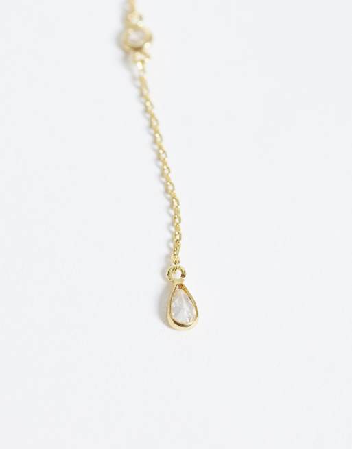 Accessorize – Z – Glitzernde Lasso-Halskette mit 14-Karat-Vergoldung, 4 von 4