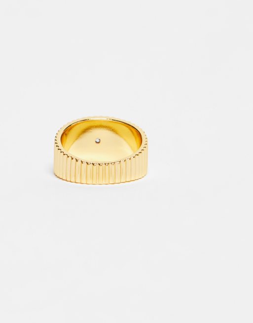 Z gold plated deals ring