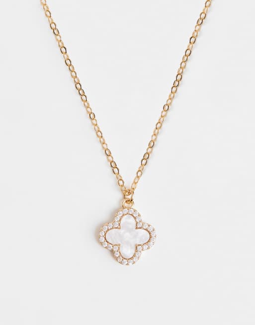 Accessorize - Z - Ketting met klaverhanger in 14K verguld, 2 van 3
