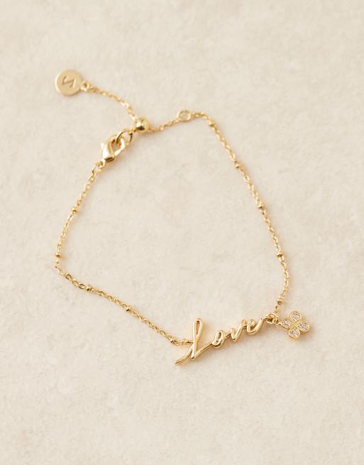 Accessorize Z love bracelet in 14k gold plated, 2 of 3